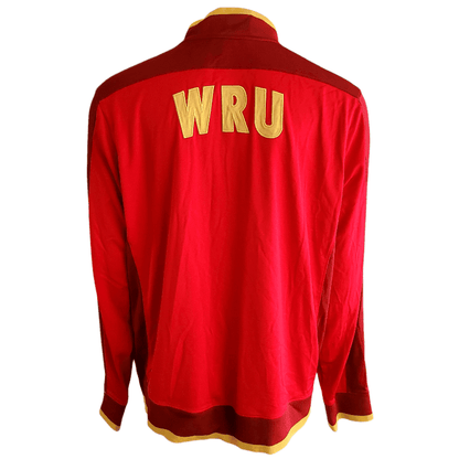 Under Armour Wales Rugby Union Jacket 3XL - Red Track Jacket With WRU Crest - USASTARFASHION