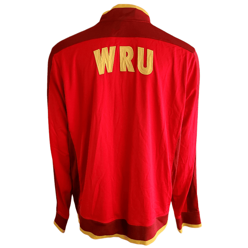 Under Armour Wales Rugby Union Jacket 3XL - Red Track Jacket With WRU Crest - USASTARFASHION