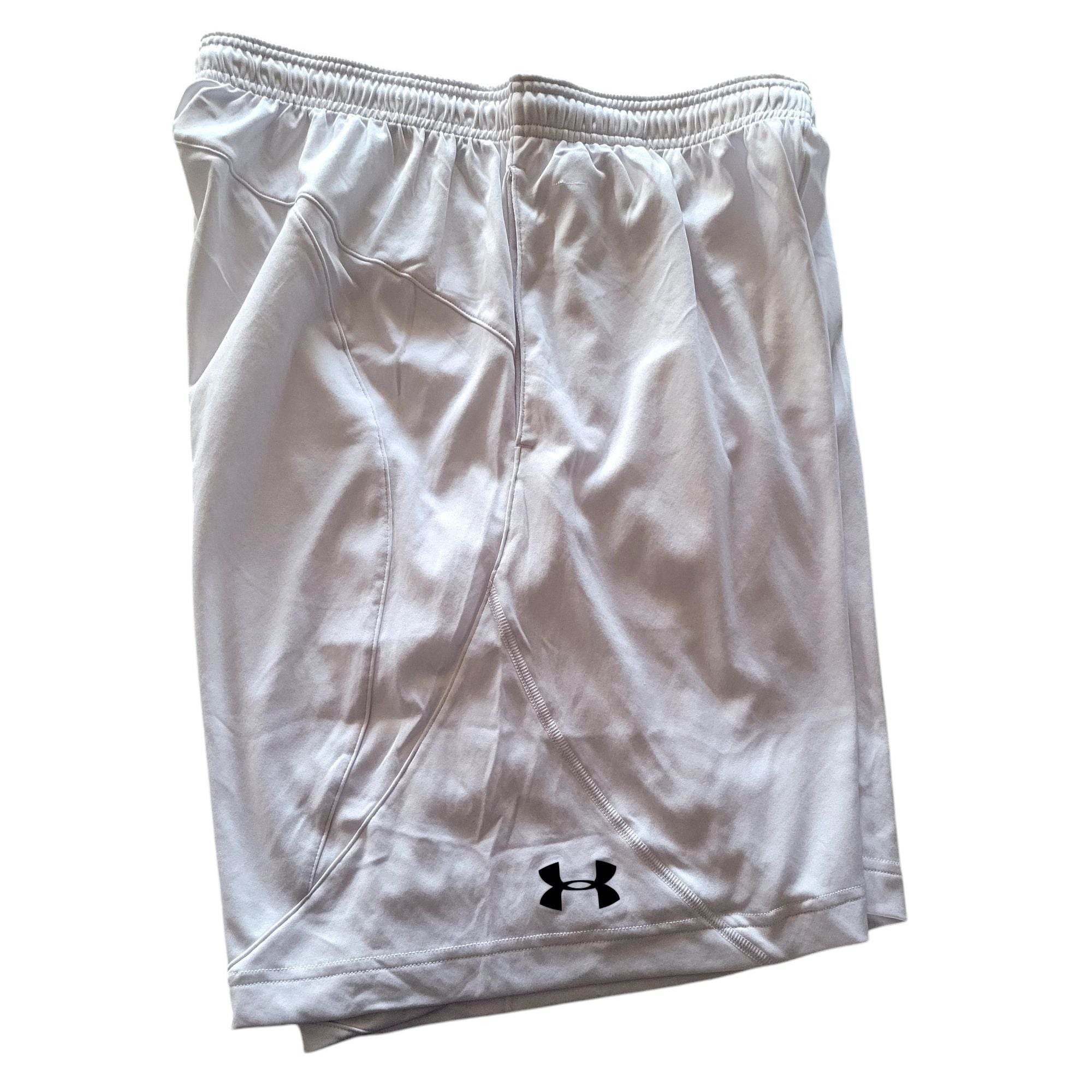 Under Armour White Sports Shorts - Size Large - USASTARFASHION
