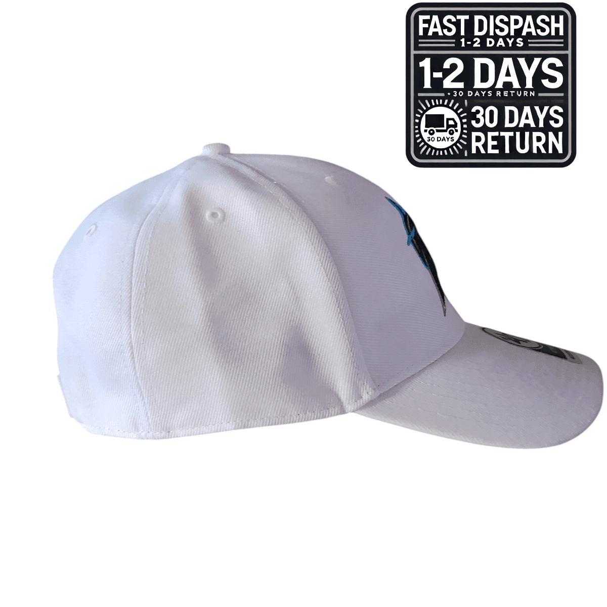 47 Brand Miami Marlins Baseball Cap - White Adjustable Style for Men - One Size Fits All MLB Gear - USASTARFASHION