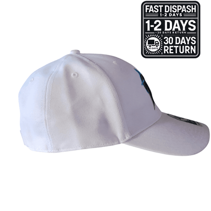 47 Brand Miami Marlins Baseball Cap - White Adjustable Style for Men - One Size Fits All MLB Gear - USASTARFASHION