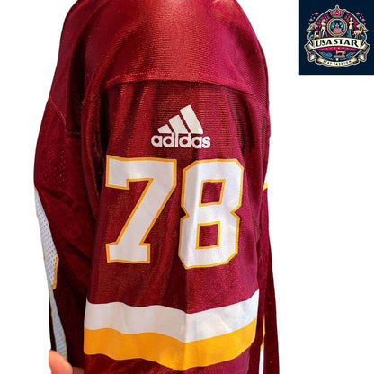 Adidas Vintage Football Jersey Maroon M B. Smith 78 with Breathable Mesh and Bold Accents - USASTARFASHION