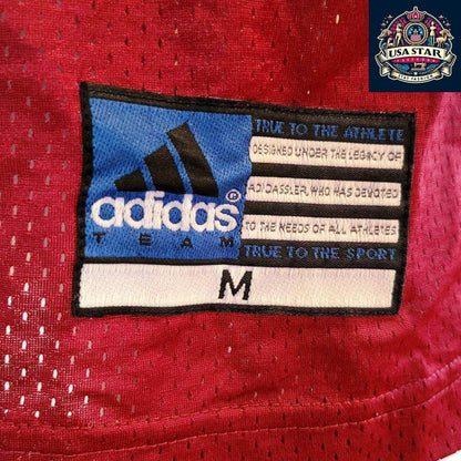 Adidas Vintage Football Jersey Maroon M B. Smith 78 with Breathable Mesh and Bold Accents - USASTARFASHION
