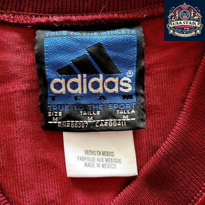 Adidas Vintage Football Jersey Maroon M B. Smith 78 with Breathable Mesh and Bold Accents - USASTARFASHION