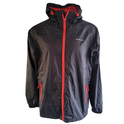 Animal Packaway Waterproof Jacket - XXL - Black/Red - USASTARFASHION