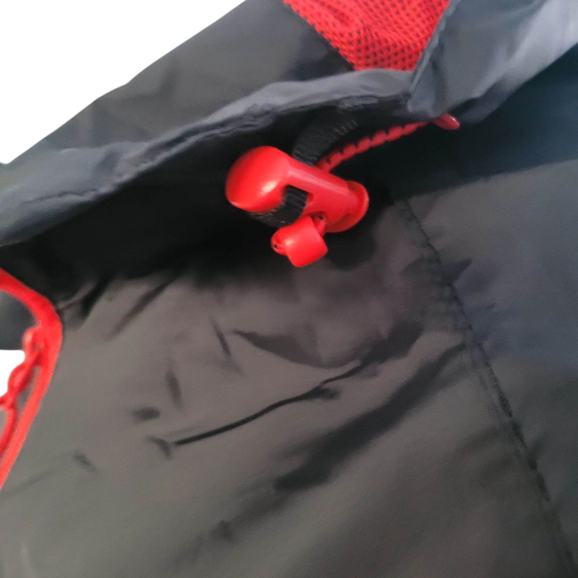 Animal Packaway Waterproof Jacket - XXL - Black/Red - USASTARFASHION