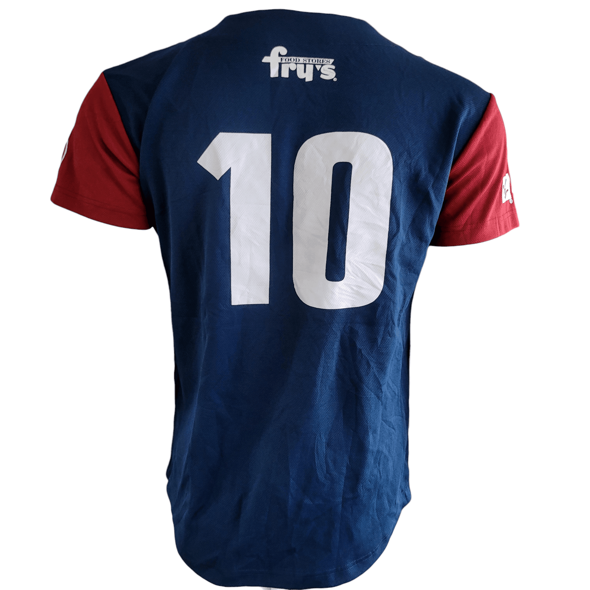 Arizona Diamondbacks Jersey - Unisex Adult Sports Jersey, Red/Blue, Size S, Tide Logo - USASTARFASHION