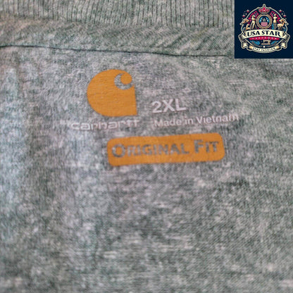 Carhartt Short Sleeve Shirt 2XL | Light Green, Durable 57% Cotton, Original Fit - USASTARFASHION