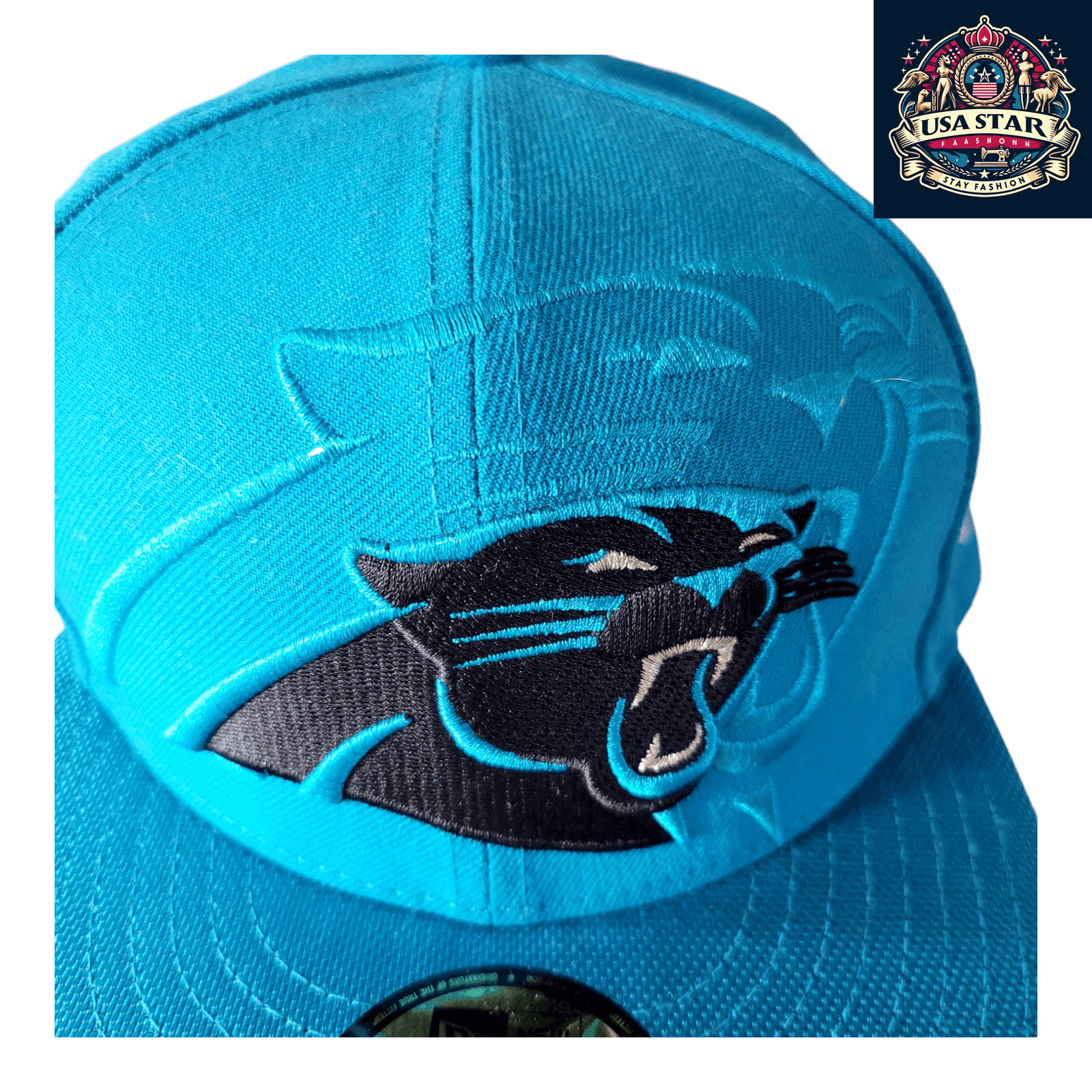 Carolina Panthers Fitted Hat Size 7 1/4 - New Era 59Fifty Cap with Durable Fabric and Comfort - USASTARFASHION