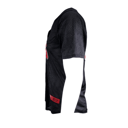 Chicago Bulls Jersey 66, Medium, Black Mesh, Used, Authentic NBA Fan Apparel - USASTARFASHION