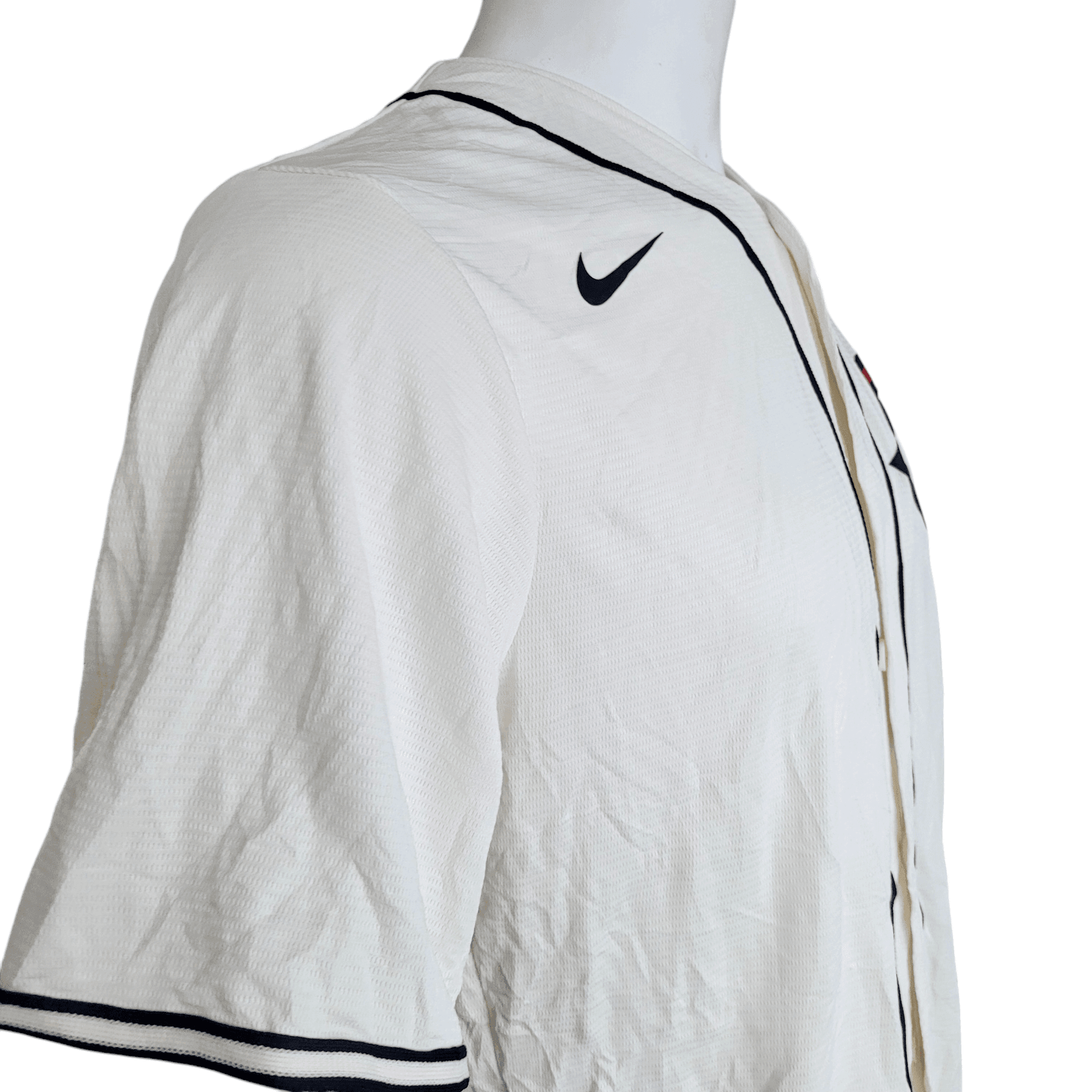 Chicago Cubs Jersey - Nike Authentic MLB Baseball Jersey, Medium, White with Black Trim, New w/Tags - USASTARFASHION