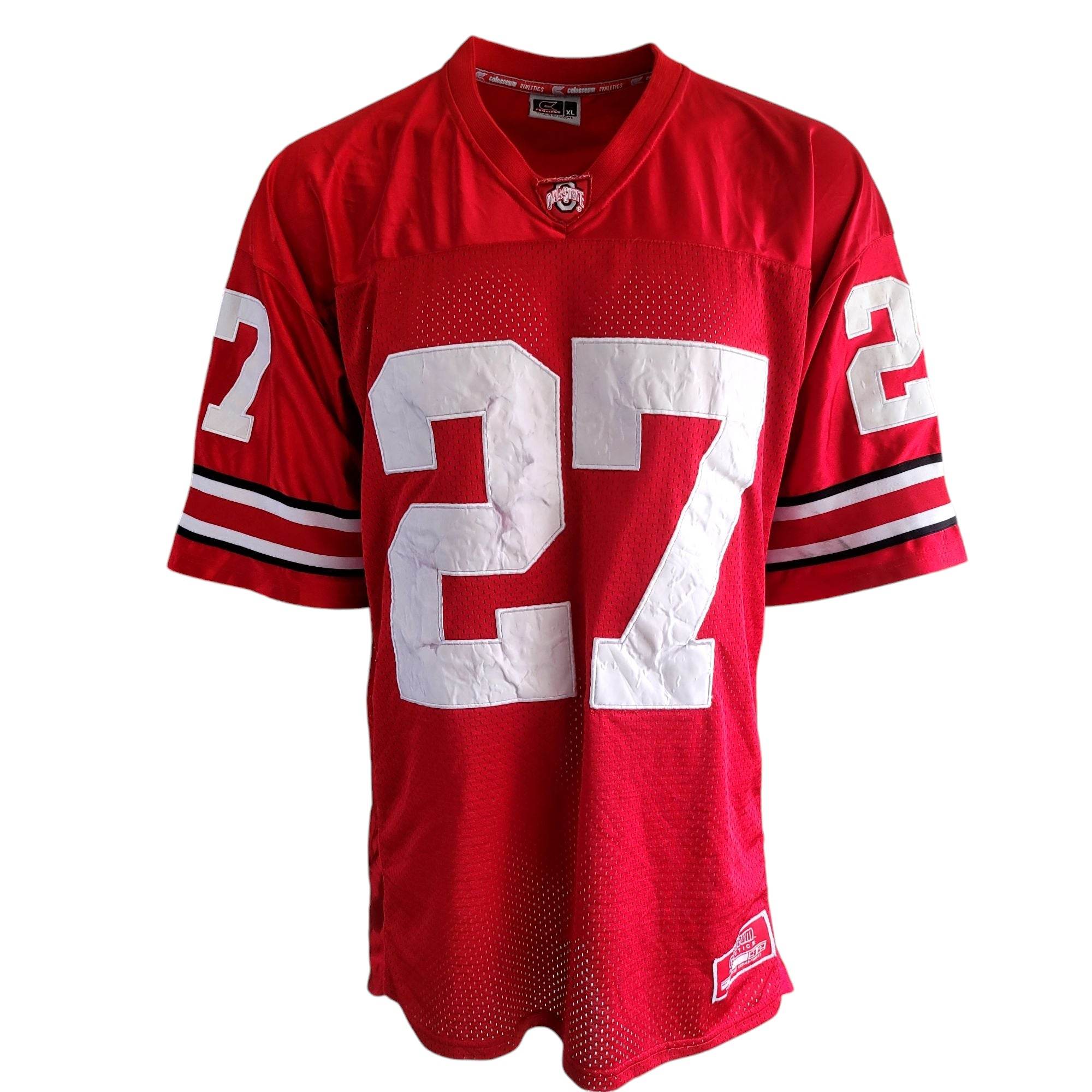 Colosseum Ohio State Buckeyes 27 Jersey – Size XL – Red & White – NCAA Football - USASTARFASHION