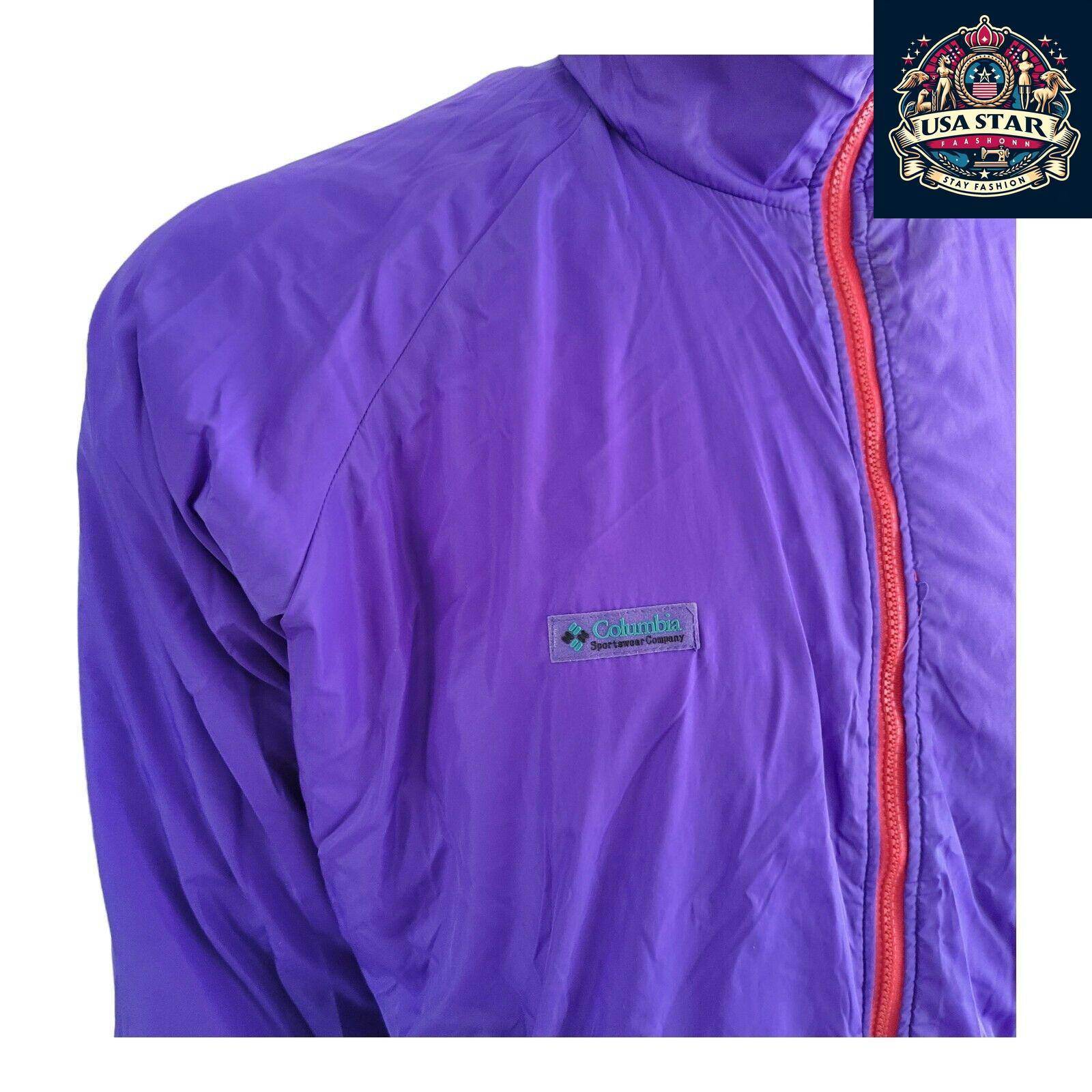 Columbia Men's Bomber Jacket XL - Insulated Reversible Design in Blue/Red for Warmth and Style - USASTARFASHION
