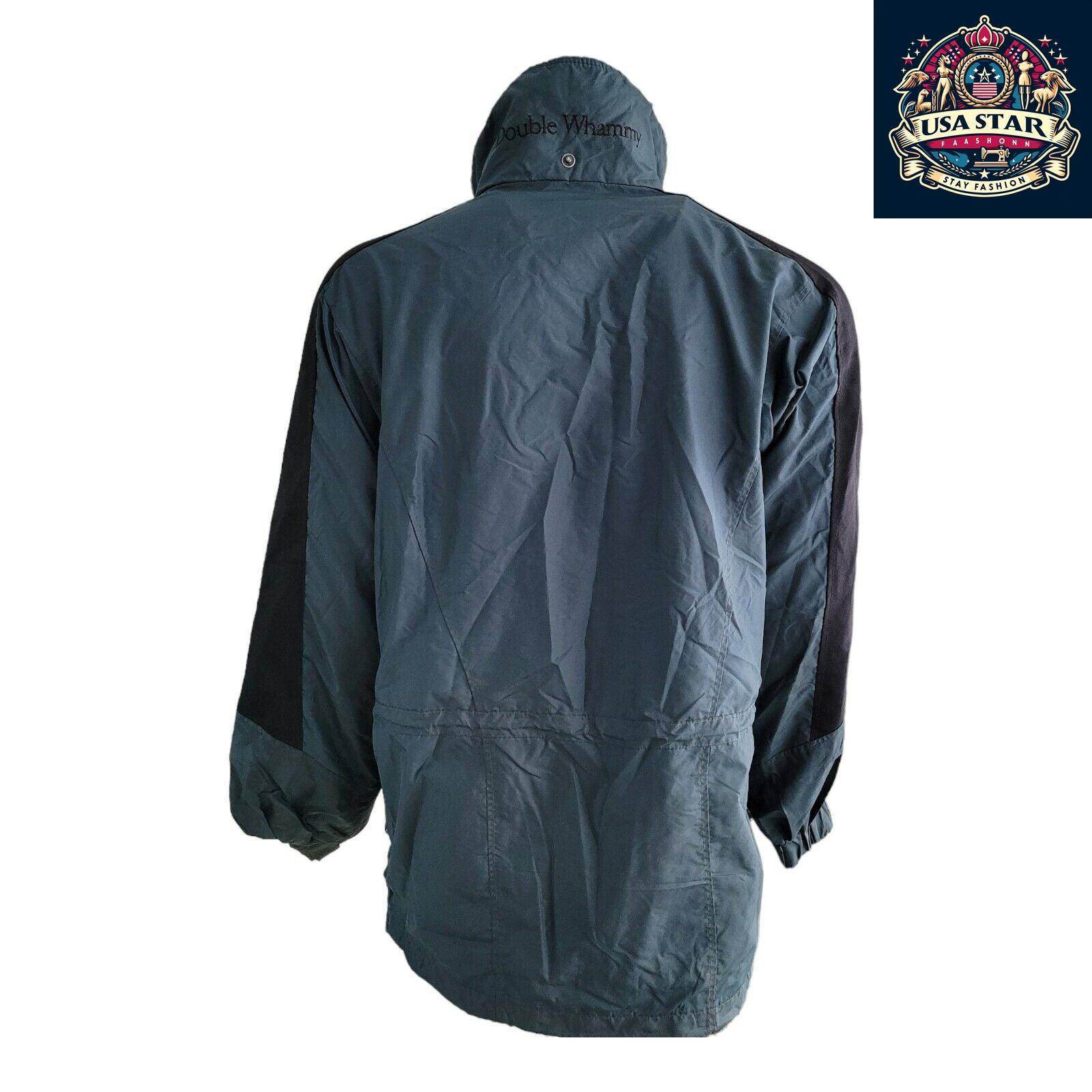Columbia Raincoat Double Whammy Men's Size M, Dark Green, Water - Resistant Nylon, Stylish Fit - USASTARFASHION
