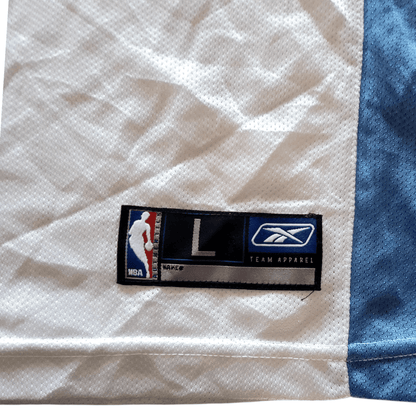 Denver Nuggets Jersey Nené 31 - Youth Large, Reebok NBA Team Apparel, White & Powder Blue - USASTARFASHION