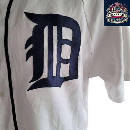 Detroit Tigers Jersey 9 Carlos Guillen Authentic Majestic XL Classic White Fanwear - USASTARFASHION