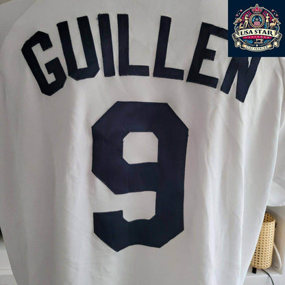 Detroit Tigers Jersey 9 Carlos Guillen Authentic Majestic XL Classic White Fanwear - USASTARFASHION