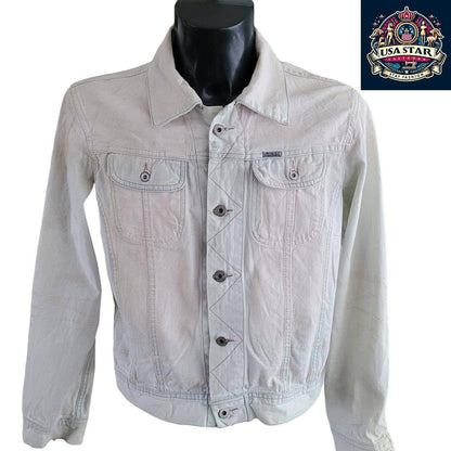 Diesel Denim Jacket Ladies M - Authentic Italian Craftsmanship, Timeless Style Upgrade - USASTARFASHION