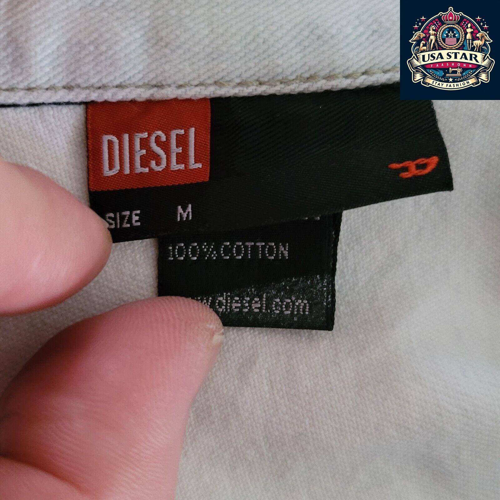 Diesel Denim Jacket Ladies M - Authentic Italian Craftsmanship, Timeless Style Upgrade - USASTARFASHION