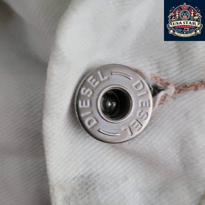 Diesel Denim Jacket Ladies M - Authentic Italian Craftsmanship, Timeless Style Upgrade - USASTARFASHION