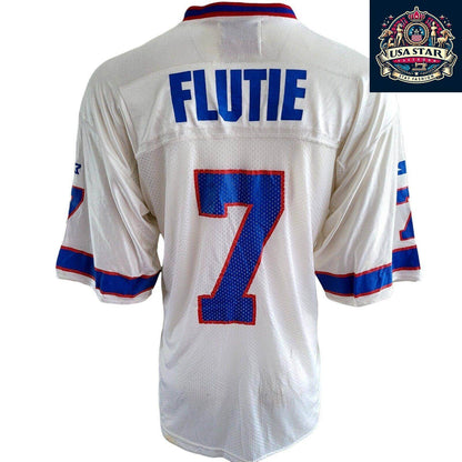 Doug Flutie #7 Buffalo Bills NFL Starter White Jersey Men's Medium - Vintage Style, Breathable Nylon - USASTARFASHION