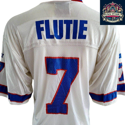 Doug Flutie #7 Buffalo Bills NFL Starter White Jersey Men's Medium - Vintage Style, Breathable Nylon - USASTARFASHION