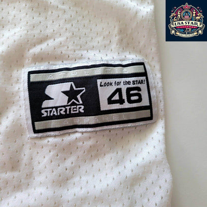 Doug Flutie #7 Buffalo Bills NFL Starter White Jersey Men's Medium - Vintage Style, Breathable Nylon - USASTARFASHION