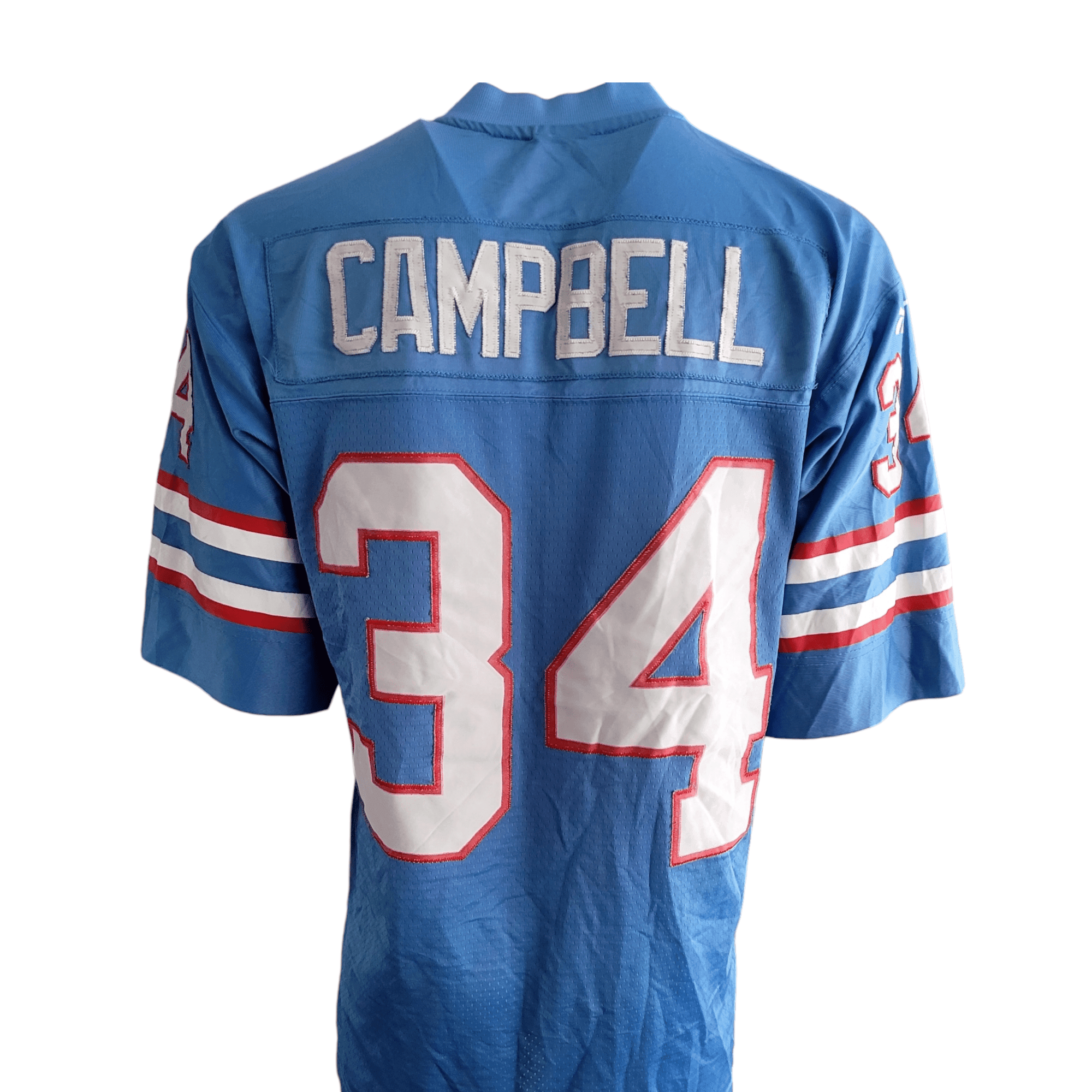 Earl Campbell Throwback Jersey - Houston Oilers 34 - Reebok - Size Medium - Grade A Condition - USASTARFASHION