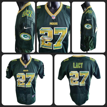 Eddie Lacy 27 Green Bay Packers Jersey - Youth XL NFL On - Field Vintage Grade A - USASTARFASHION