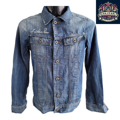 G - Star Denim Jacket Ladies Size M, Classic 3301 Design, Premium Quality & Versatile Style - USASTARFASHION