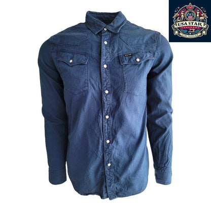 👨‍🎤👕 G - Star Raw Denim Shirt Men's Sz M - Great Vintage Condition 👕👨‍🎤 - USASTARFASHION