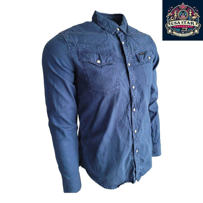👨‍🎤👕 G - Star Raw Denim Shirt Men's Sz M - Great Vintage Condition 👕👨‍🎤 - USASTARFASHION