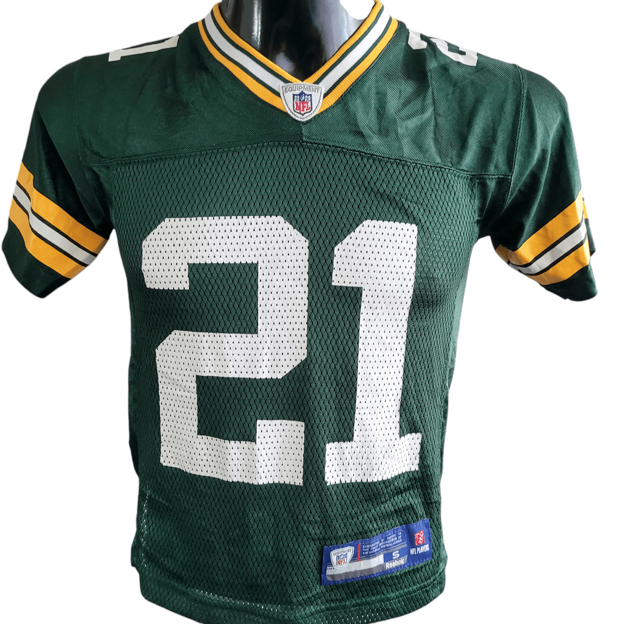 Green Bay Packers Charles Woodson 21 Jersey - Youth Small - Reebok NFL Team Apparel - USASTARFASHION