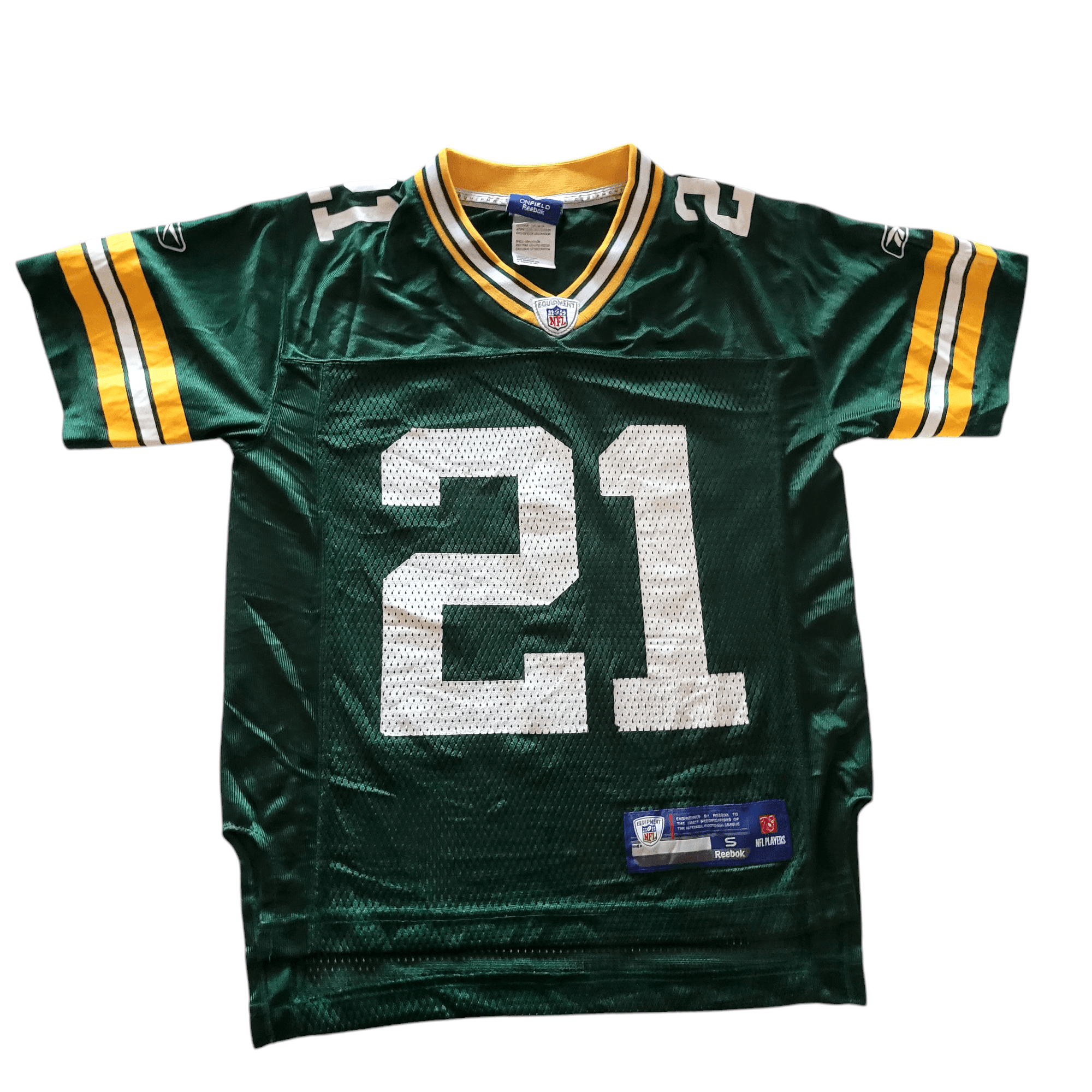 Green Bay Packers Charles Woodson 21 Jersey - Youth Small - Reebok NFL Team Apparel - USASTARFASHION
