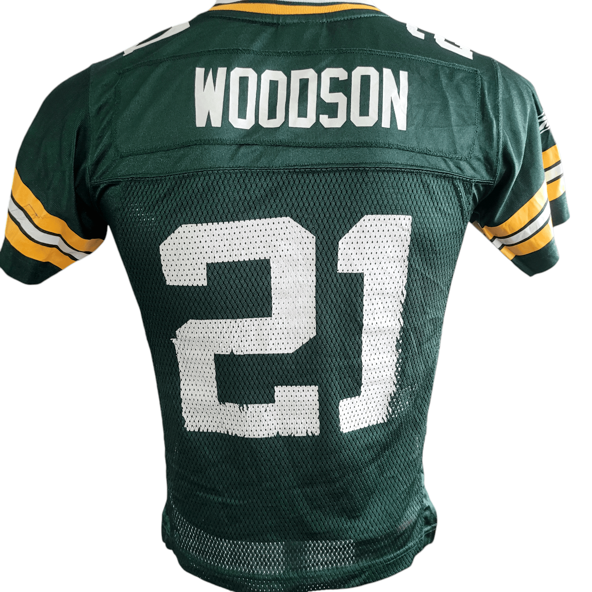 Green Bay Packers Charles Woodson 21 Jersey - Youth Small - Reebok NFL Team Apparel - USASTARFASHION