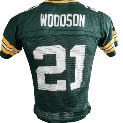 Green Bay Packers Charles Woodson 21 Jersey - Youth Small - Reebok NFL Team Apparel - USASTARFASHION