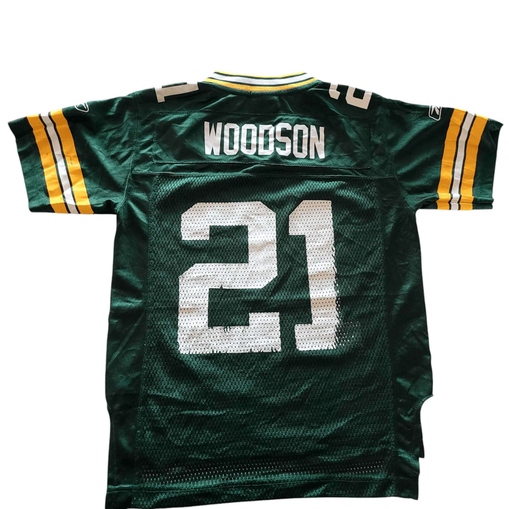 Green Bay Packers Charles Woodson 21 Jersey - Youth Small - Reebok NFL Team Apparel - USASTARFASHION