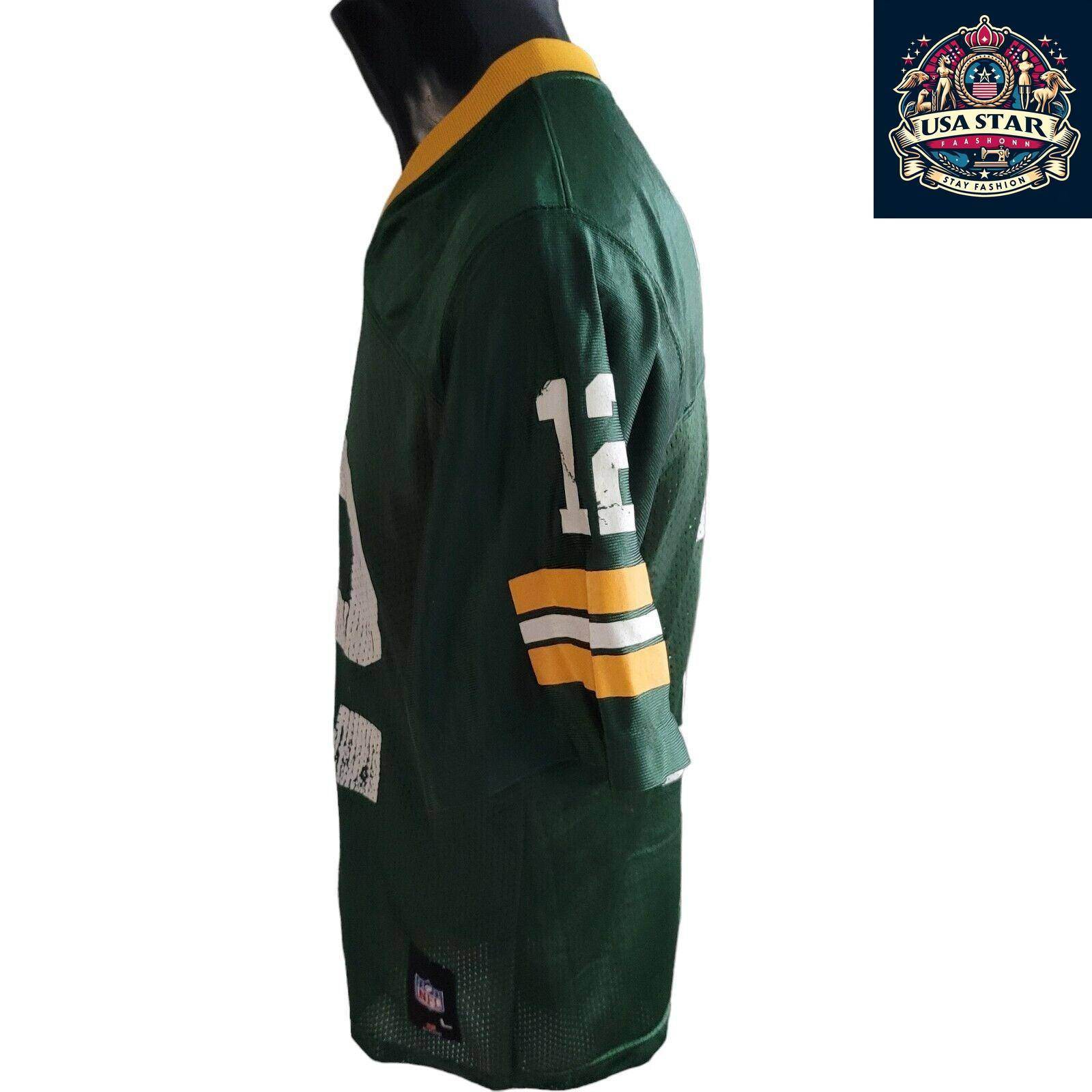 Green Bay Packers Youth Jersey - Aaron Rodgers 12 L (14 - 16) - Comfortable Fit & Durable Design - USASTARFASHION