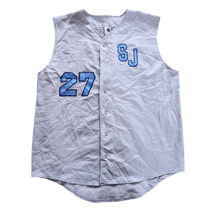 High 5 Sportswear Rosenthal 27 Sleeveless Jersey XL Grey USA Made Unisex Sportswear - USASTARFASHION