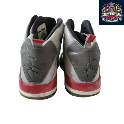 Jordan Flight Leather Grey Basketball Shoes Size 6 UK With Ankle Support And Cushioning - USASTARFASHION