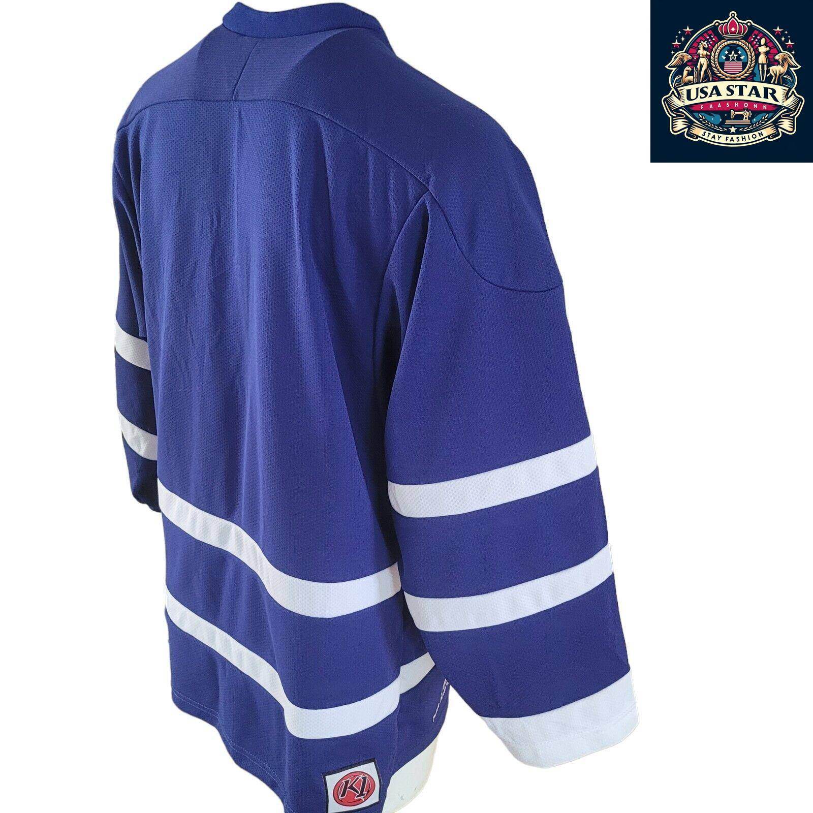 K1 Golden Deangelo Jersey Size M - Stylish Long Sleeve V - Neck in Bold Blue - Grade A Vintage Condition - USASTARFASHION