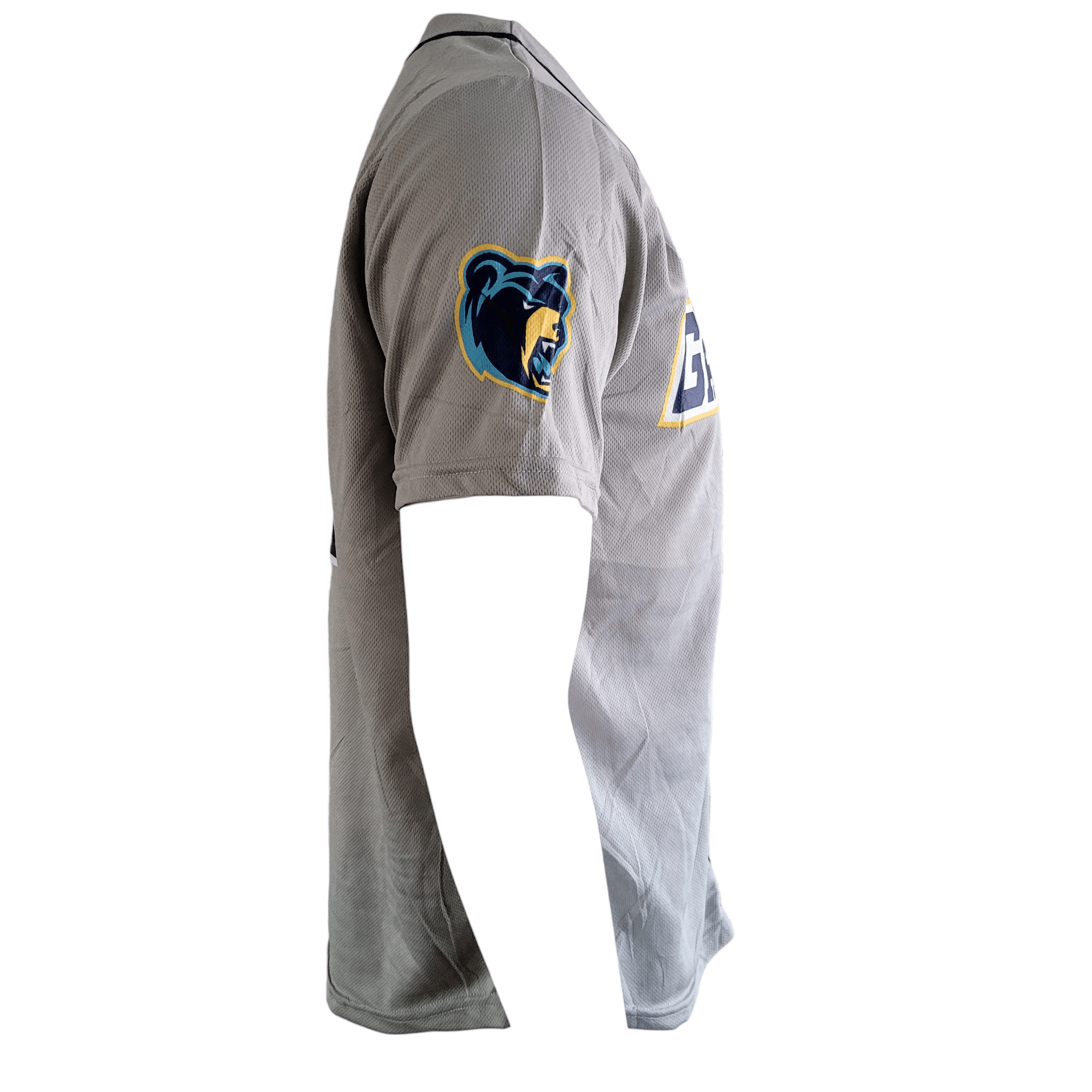 Kalamazoo Growlers Jersey - Gray 100% Polyester Small with Printed Logo and Number 14 - USASTARFASHION