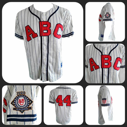 Kings & Crowns Negro League Baseball Jersey Atlanta BLK Crackers 1940 Vintage Size L - USASTARFASHION