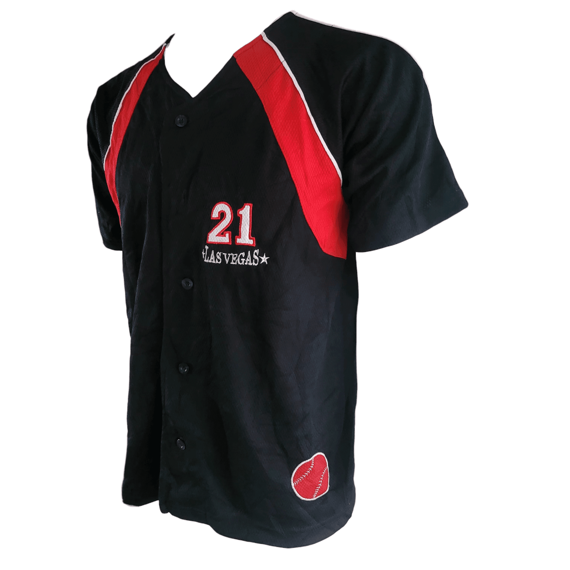 Las Vegas Baseball Jersey 21 by DC Classic, Size Large, 100% Polyester, Grade A Condition - USASTARFASHION
