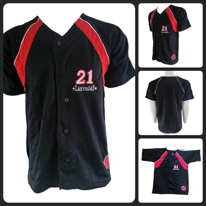 Las Vegas Baseball Jersey 21 by DC Classic, Size Large, 100% Polyester, Grade A Condition - USASTARFASHION