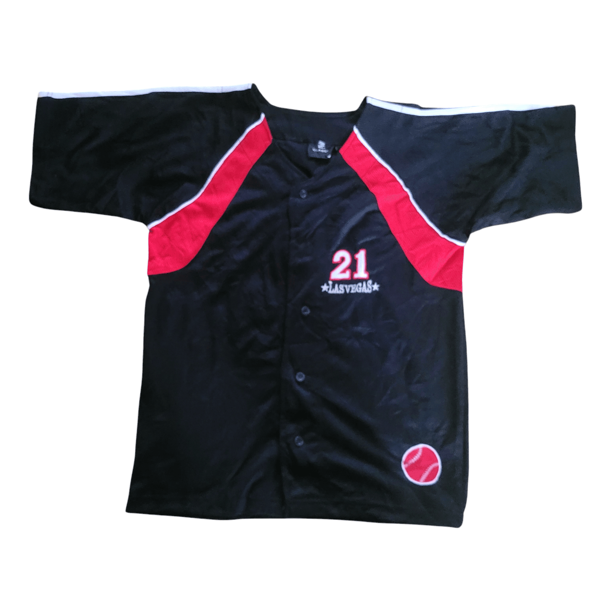 Las Vegas Baseball Jersey 21 by DC Classic, Size Large, 100% Polyester, Grade A Condition - USASTARFASHION