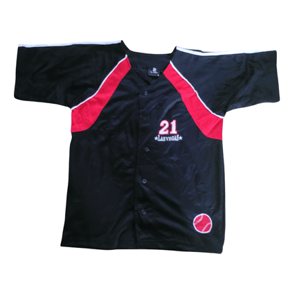 Las Vegas Baseball Jersey 21 by DC Classic, Size Large, 100% Polyester, Grade A Condition - USASTARFASHION