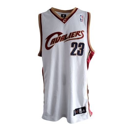 LeBron James Cleveland Cavaliers Adidas Authentic Jersey - Size 54 White NBA Player 23 - USASTARFASHION