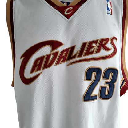 LeBron James Cleveland Cavaliers Adidas Authentic Jersey - Size 54 White NBA Player 23 - USASTARFASHION