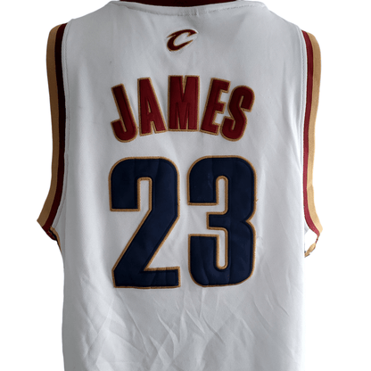 LeBron James Cleveland Cavaliers Adidas Authentic Jersey - Size 54 White NBA Player 23 - USASTARFASHION
